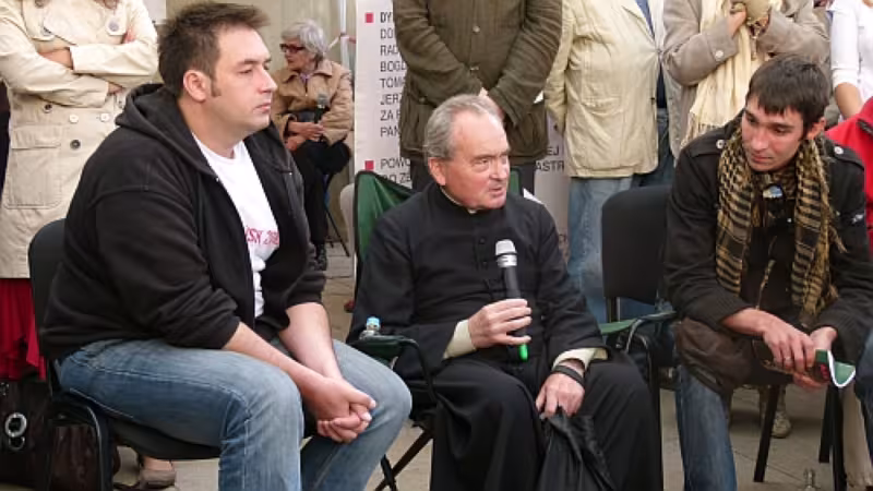 Ks Małkowski w czasie spotkania