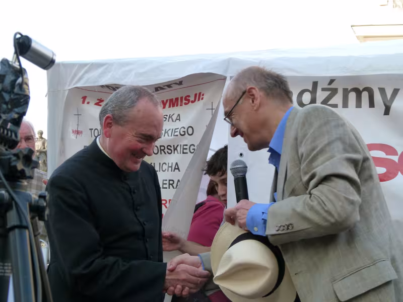 Zdzisław Krasnodębski i ks. Stanisław Małkowski