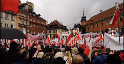 Embedded thumbnail for Protest w Warszawie - NIE migracja, NIE Mercosur